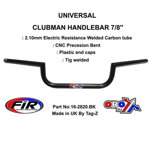 Clubman 7/8'' Handlebar Mat BK, Cafe Racer & Clubman Style, / RE: 5