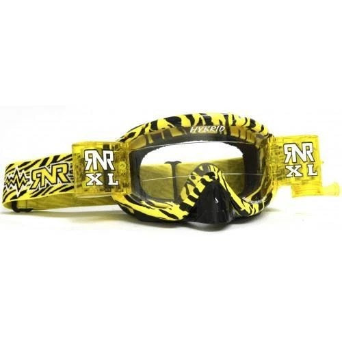 Rnr Hybrid XL Roll & Tear Off, Wild Yellow & Black Goggle, 36MM Roll Off GH368XL