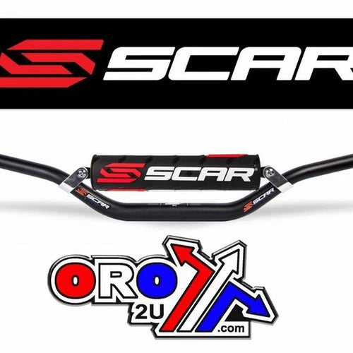 Handlebar Evolution X2 28.6 (1 1/8), with Cross Bar - Black, Scar Racing S9272