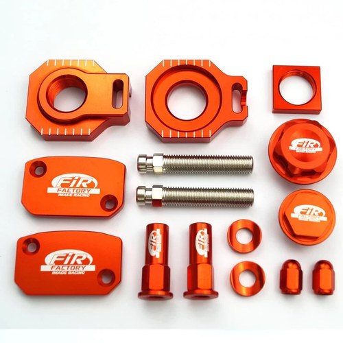 13PC Bling Kit KTM SX Sxf, Fir CPK-502, CNC Alloy, Axle Block, Caps, Tyre Nut