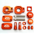 13PC Bling Kit KTM SX Sxf, Fir CPK-502, CNC Alloy, Axle Block, Caps, Tyre Nut