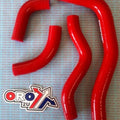 Hose SET/4 Honda CRF450X 05-08, Psychic MX-10024RD Silicone, Red Hose Kits