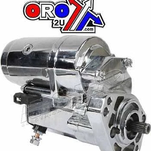 Starter Motor Harley Davidson, SHD0009-C, Chrome 18 Splines