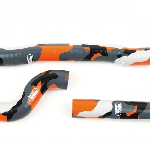 Samco Hose Kit KTM 250/300 SX 17-18, 3 Piece Kit, Solar Orange Camo, KTM-88-SOL