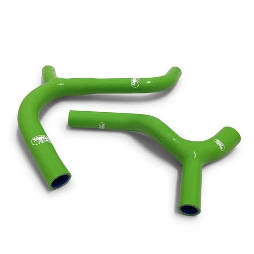 Samco Hose Kit Kawasaki KX450F 16-18 Y' Piece Race Design, 2 Piece Kit, Green