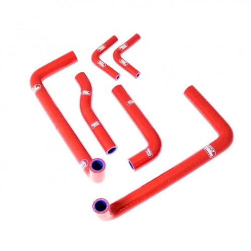 Samco Hose Kit GASGAS EC125-300 2007-2012, 6 Piece Kit, Red, GAS-3 RD