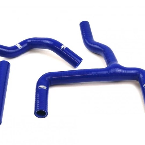 Samco Hose 4 Piece Kit Beta 125RR 18-19, 200RR 19 Thermostat Bypass, Blue