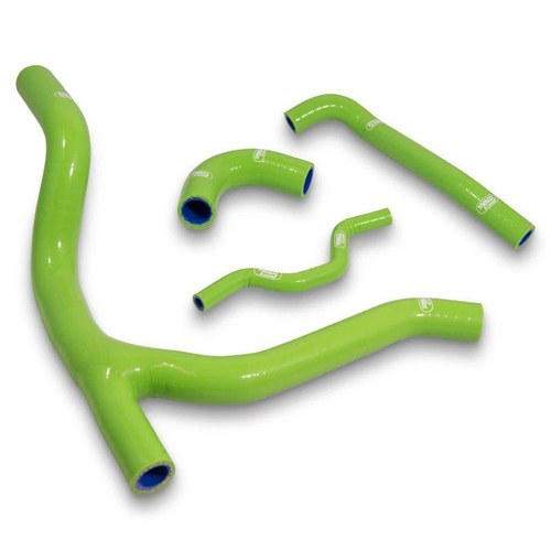 Samco Hose Kit Kawasaki KX250F 06-08, 4 Piece Kit, Green, KAW-21 GN
