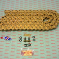 Did 520ERVT X-RING Chain 120L, Gold & Gold Links, DID520ERVTGG120