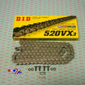 Did Chain 520VX3 X-RING 114L, DID520VX114, Black Chain Links