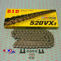Did Chain 520VX3 X-RING 98L, DID520VX098, Black Chain Links, DID520VX2098 30-806