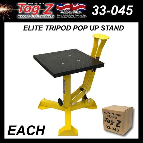 Elite Tripod Pop UP Stand, Big Feet / Gloss Yellow / TAG-Z