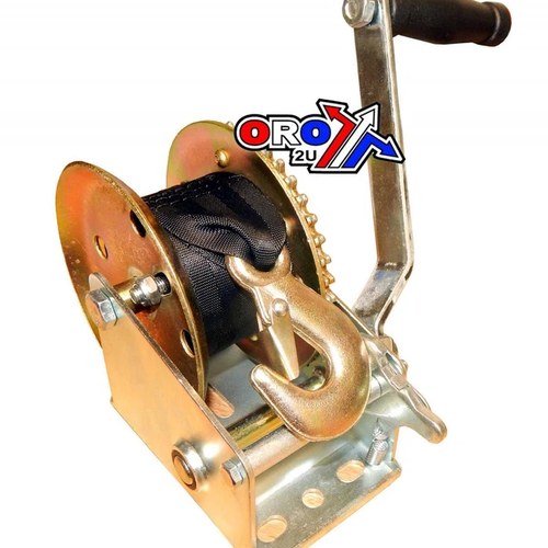 Hand Winch 1200LB/545KG, 6M Strap, ATV/UTV