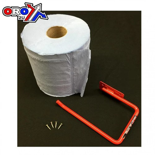 L/IGHT Duty Fixed Roll Holder + 1 Roll (RED)