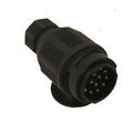 13 Pin Socket Male 3 Hole Flange, Each 6006