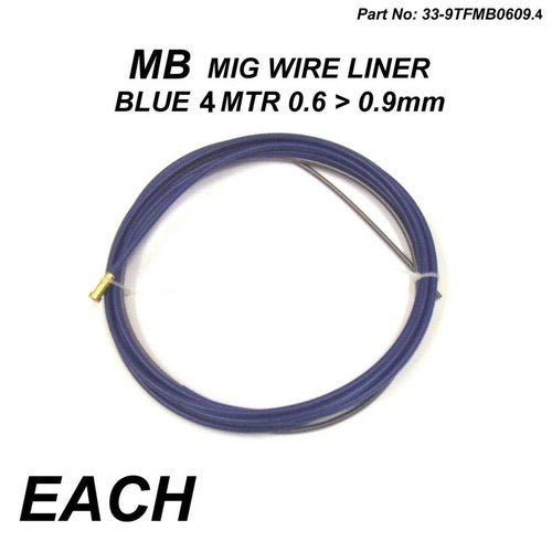MB Mig Wire Liner 0.6 0.9mm, Blue 4 Meter Liner