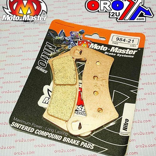 Brake Pads Sintered Nitro, MOTO-MASTER 098421, 39-452, FA452