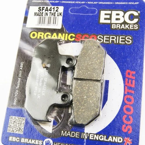 Brake Pads Std Scooter Organic, Ebc SFA412