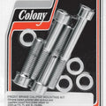 Colony Brake Caliper Mount Kit Front Chrome #2080-4 Harley Davidson