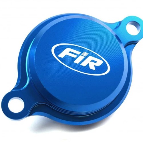 Oil Filter Cover Blue Alloy Yamaha YZ250F 14-23, YZ450F 10-22, WR250/450F 15