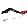 Rear Brake Pedal BK/RD, Gas EC/XC 250/300 18-19, Fir Brand, BE13000GG