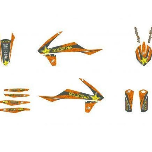 KTM SX/SXF 16-18, Exc 16-19 Rockstar Energy Full Decal Kit, Blackbird