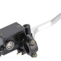 Front Brake Master Cylinder Black With Silver Lever And Mirror Mount