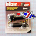 Universal LED Indicators, Clear Lens, E Marked, SET/2, 40mm Stem