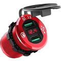 Quick Charge 3.0 Twin USB Connector Red