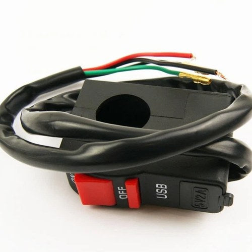 Universal Handlebar ON-OFF Switch & USB