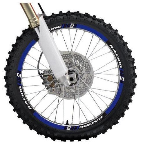Blue Racing Rim Sticker can be applied on 17'', 18'', 19'' and 21'' rims