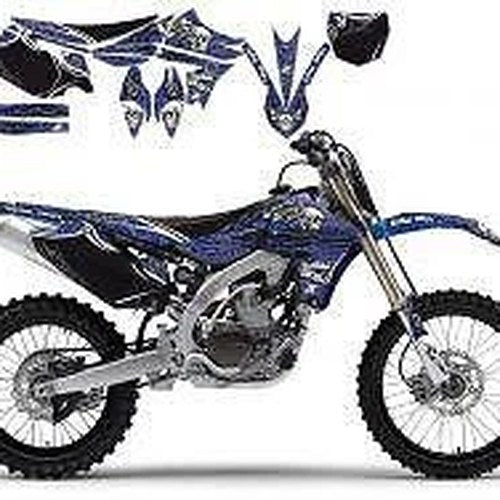 Yamaha YZ-F450 2010-2013, Tribal Skull 2 Decal Kit