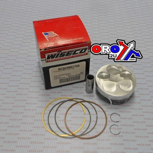 Wiseco 77mm Piston Kit C, Kawasaki KX250F 2015-2016, ArmorGlide, hi comp 14.5.1