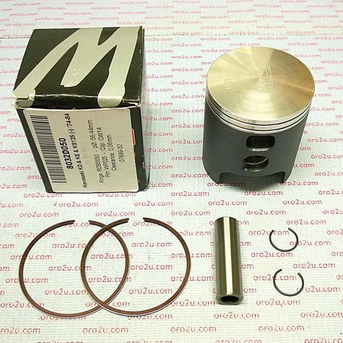 Wossner 56mm Forged Piston Kit Kawasaki KD125 74-84, KE125 74-84, KS125 74-84
