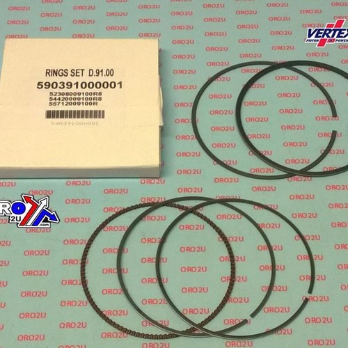 Vertex Piston Ring 91mm Kawasaki KFX400 2003-2006, KLX400 2003-2004