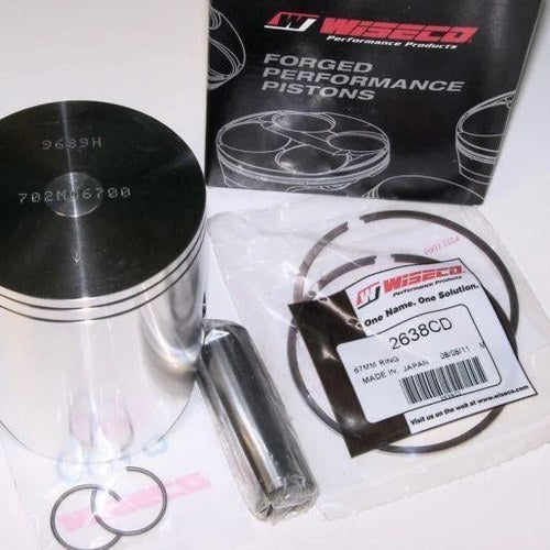Wiseco 67mm Piston Honda CR250R 1997-2001 Flat Top 2-RING