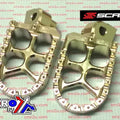 Grey Billet Alum Footpeg Yamaha YZ125 2015-2023, YZ250/X 2015-2023