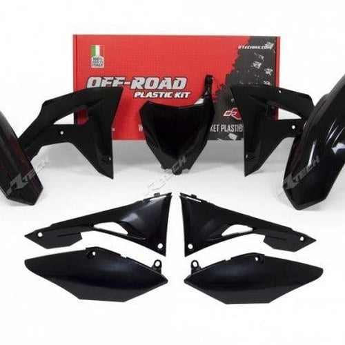 R-TECH Black Plastic KIT/6HONDA CRF250RX 2019, CRF450RX 2017-2018