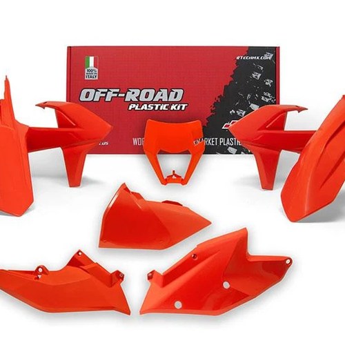 R-TECH Orange Plastic KIT/6 KTM EXC/EXC-F 250-500 17-19, XC-W 125/150 17-19
