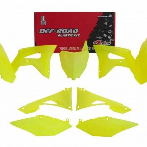 R-TECH Neon Plastic Kit Honda CRF250R 2019-2021, CRF450R 2019-2020
