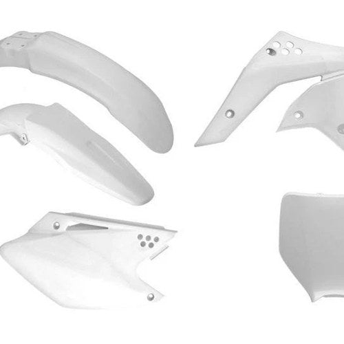R-TECH White Plastic KIT/5 Kawasaki KX250F 2006-2008