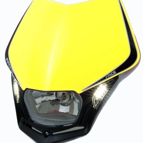 R-TECH V-FACE YELLOW/BLACK Universal LED Headlight