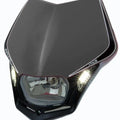 R-TECH V-FACE SILVER/BLACK Universal LED Headlight