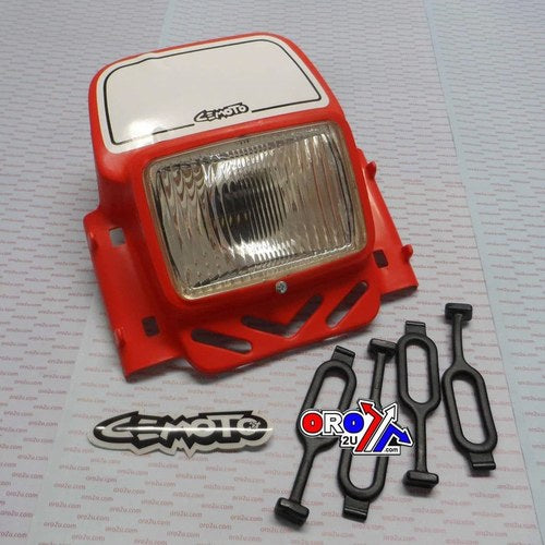 Universal Red Trials Headlight