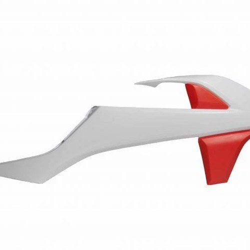 R-TECH ORANGE/WHITE Rad Scoops KTM SX85 2018-2024, GASGAS MC85 2021-2024