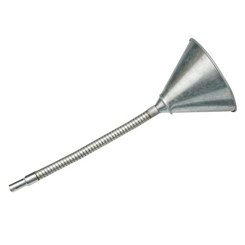 Flexible Steel Funnel, 150mm diameter 240mm flexible shaft