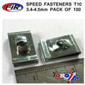 Speed Fasteners T10 3.4-4.5mm, Pack OF 100