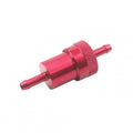 Red 1/4" Alloy Fuel Filter