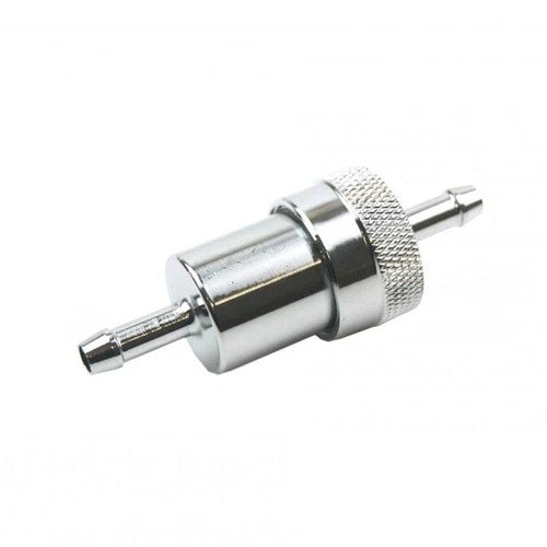 Silver 1/4" Alloy Fuel Filter