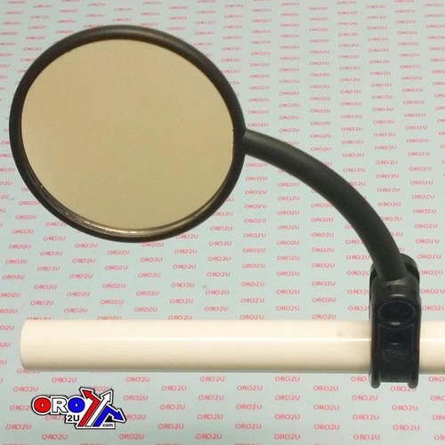 Universal Left Hand Small Round Black Mirror